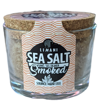 Load image into Gallery viewer, Limani Smoked Sea Salt, All Natural Greek Finishing Fleur de Sel, 130g (4.55oz), hand harvested from Mani, Greece