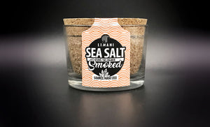 Limani Smoked Sea Salt, All Natural Greek Finishing Fleur de Sel, 130g (4.55oz), hand harvested from Mani, Greece