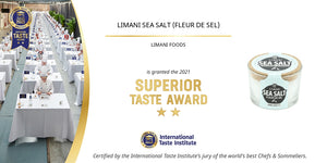 Limani Sea Salt / Fleur De Sel ALL NATURAL hand harvested in cork capped glass jar, 130g (4.55oz)