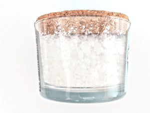 Limani Sea Salt / Fleur De Sel ALL NATURAL hand harvested in cork capped glass jar, 130g (4.55oz)