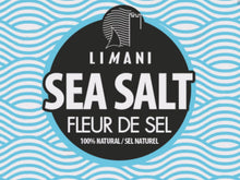 Load and play video in Gallery viewer, Limani Sea Salt / Fleur De Sel ALL NATURAL hand harvested in cork capped glass jar, 130g (4.55oz)
